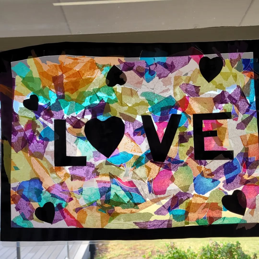 "God is Love"... beautiful work by the kids at church today!
#anglicanparishofcanning #saintmichaelandallangels #church #godislove #kidschurch