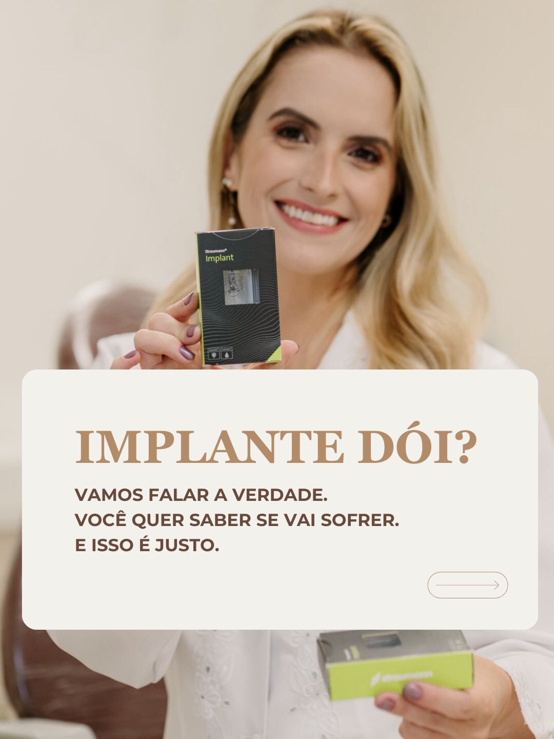 Implante dói? A pergunta é legítima.
A resposta honesta é:
Durante a cirurgia, não. O procedimento é feito com anestesia.
Após, pode haver desconforto, como qualquer cirurgia, mas ele é controlado, orientado e acompanhado.
O que realmente faz diferença não é a ausência total de incômodo. É planejamento adequado, técnica correta e acompanhamento responsável.
O medo costuma vir de histórias antigas ou experiências mal conduzidas.
Se você está adiando por medo da dor, talvez esteja carregando um sofrimento maior há tempo demais.
Continuar adiando pode custar mais do que enfrentar a decisão.
👉 A avaliação é individual. Agende sua consulta pelo link da bio.
📍Atendimento em Belo Horizonte
#implantesdentarios #protesefixa #implantodontia #dentistabh #cirurgiabucomaxilofacial