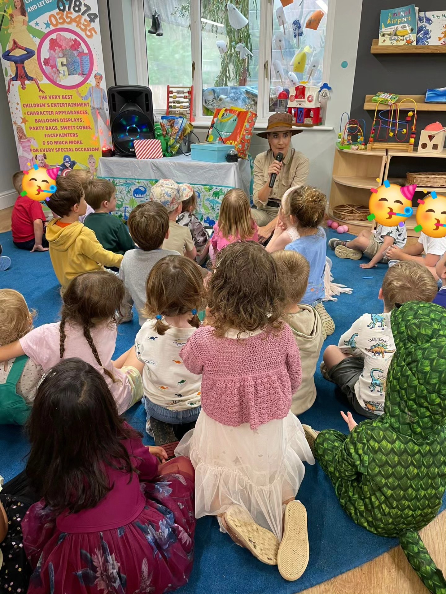 Dinosaur Party π¦
This afternoon we had a visit from @rubyrascals π¦
The children went on a dinosaur adventure looking for dinosaur eggs, playing pass the egg, dance competitions and tattoos!
#earlyyears #partytime #dinosaurparty #endofterm #preschool