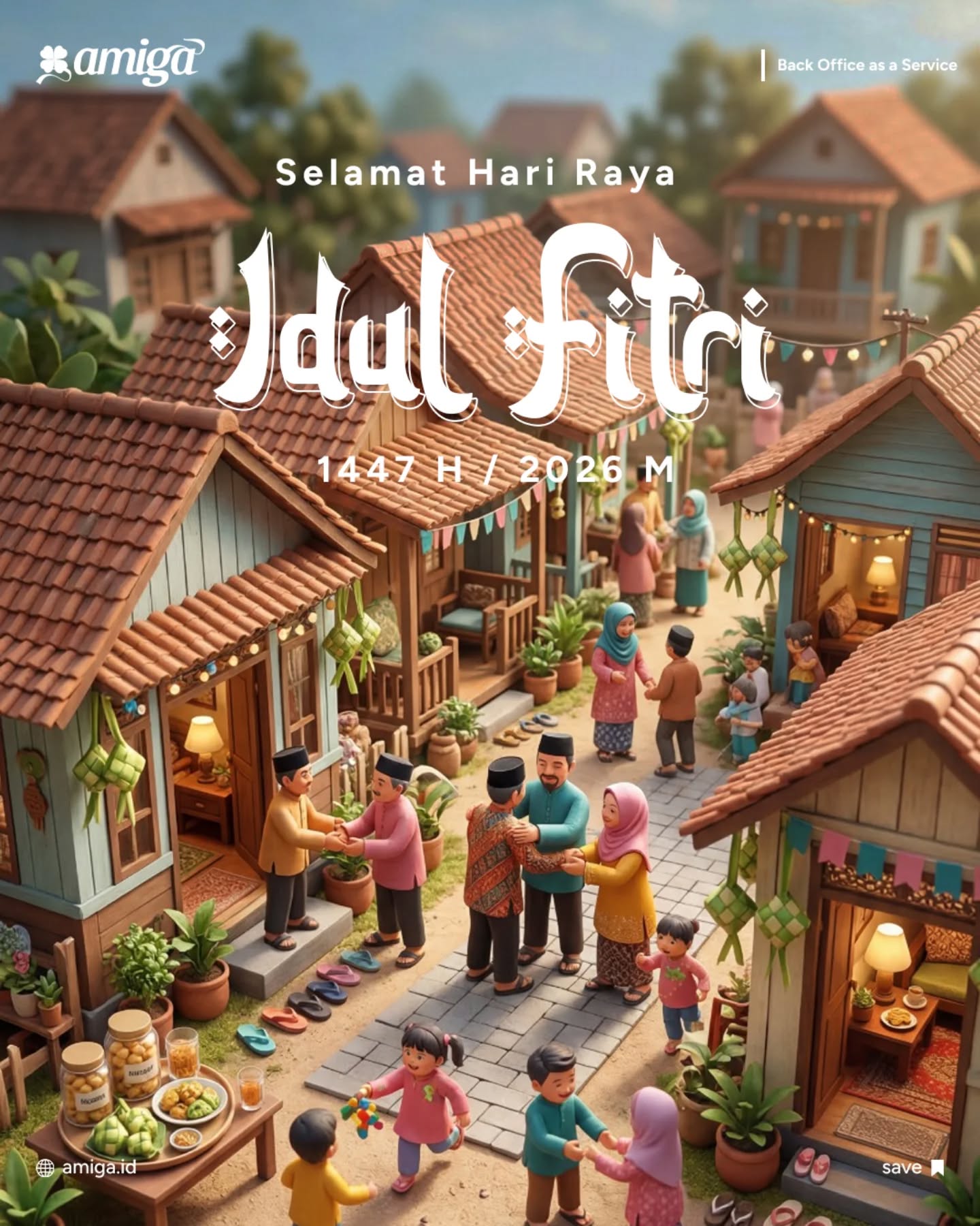 Semoga semua yang kita jalani selama Ramadan
membawa kita jadi versi yang lebih baik.
Selamat Hari Raya Idul Fitri 1447 H
Mohon maaf lahir dan batin 🙏
#amiga #idulfitri #lebaran