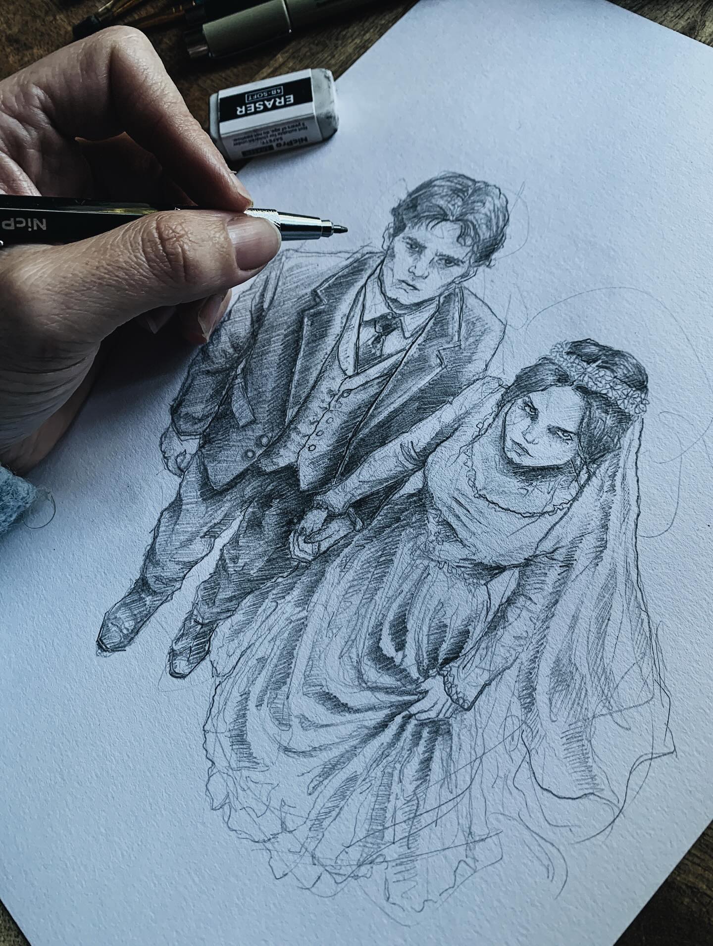 « Quelque chose en elle imposait une autorité trouble et inquiétante, presque insaisissable ».☠️☠️☠️ #lovecraft #artwork #darkaesthetics