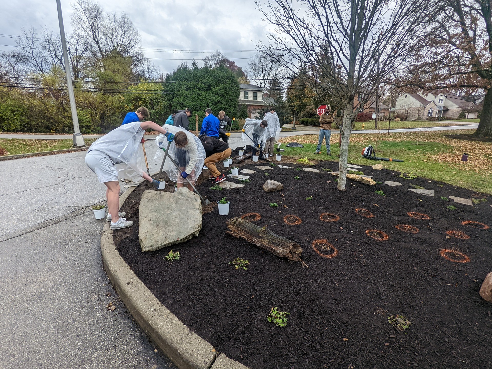 🔥Let's Grow X!🔥
The cold rain stood no chance against the energy that was on-site the @stxbombers campus with @b_thekeeper and @meghanshaughnessy. Our second pollinator garden with the students is now complete, and is going to explode this spring!
Projects like these are a priority for us as a company because getting to engage with others affirms that what we are doing matters. We are very thankful to have been invited back to St. X!
Plants from @greenfieldplantfarm
#sustainablesights
