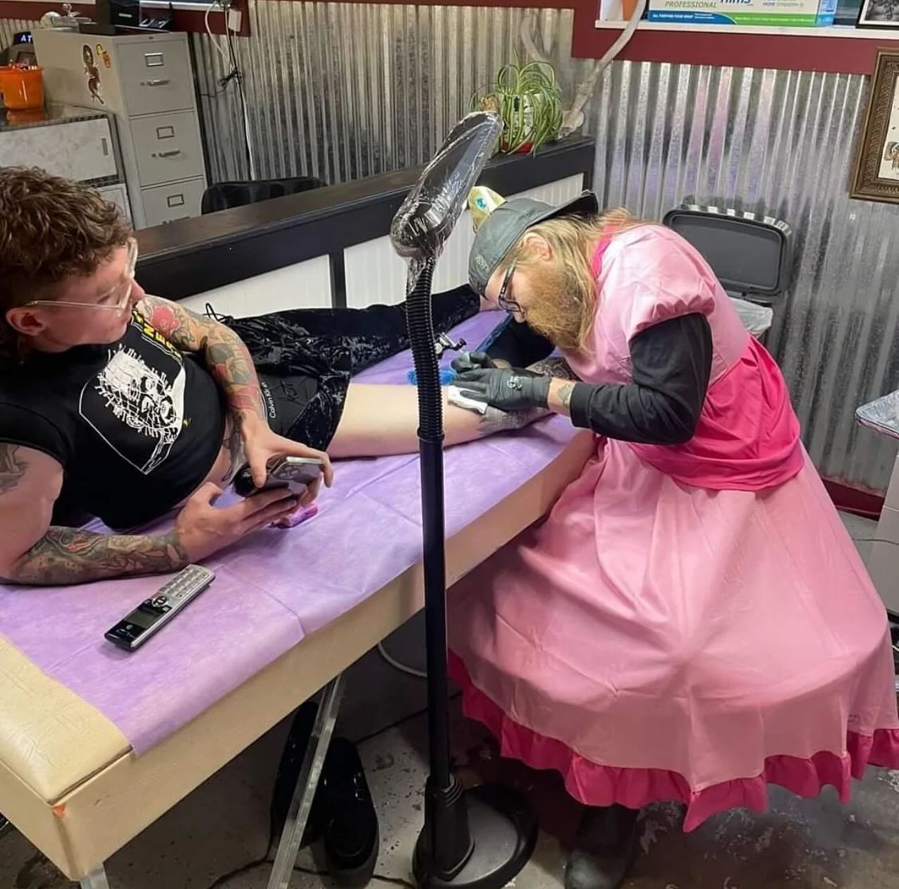 The one and only @tenderyoungcatfish will be here at Dark Wolf Tattoo on June 28th and 29th! DM him to book!