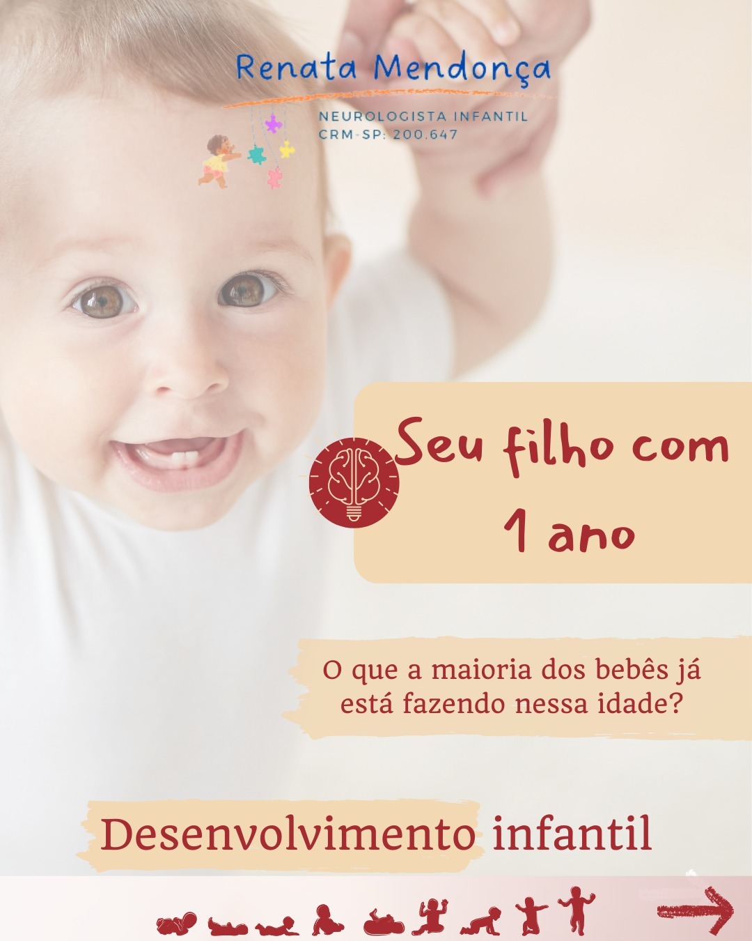 Continuando nossa jornada pelo desenvolvimento infantil. Com 1 ano os pequenos já demostram preferências, brincam de forma mais elaborada e desenvolvem habilidades motoras importantes!
🔎Lembre-se sempre que atrasos no desenvolvimento devem ser avaliados!
#neuro #neurologiainfantil #tea #desenvolvimento
