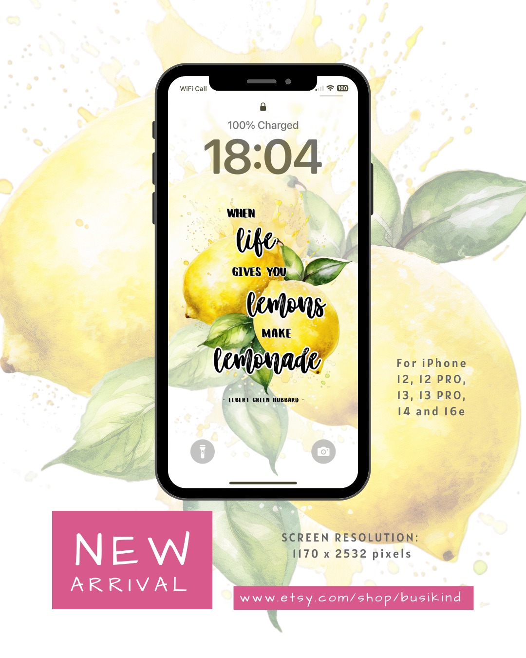 Whilst real #lemonade would be perfect in sunny #London today, this zesty little lockscreen wallpaper will brighten up anyone's day - and display - no matter the weather! Find it here on #Etsy: https://www.etsy.com/uk/listing/4474068734
*Digital download for screen size 1170 x 2532 pixels. Use with iPhone 12, 12 PRO, 13, 13 PRO, 14 and 16e
Follow @busikind For More!
#WhenLifeGivesYouLemons #dailyinspiration #positivity #lemons #iphonewallpapers #iphone14 #iPhone16e #foodforthought #funnyquotes #mindset #successmindset #etsy #feelgoodfactor #londonlife #mindovermatter