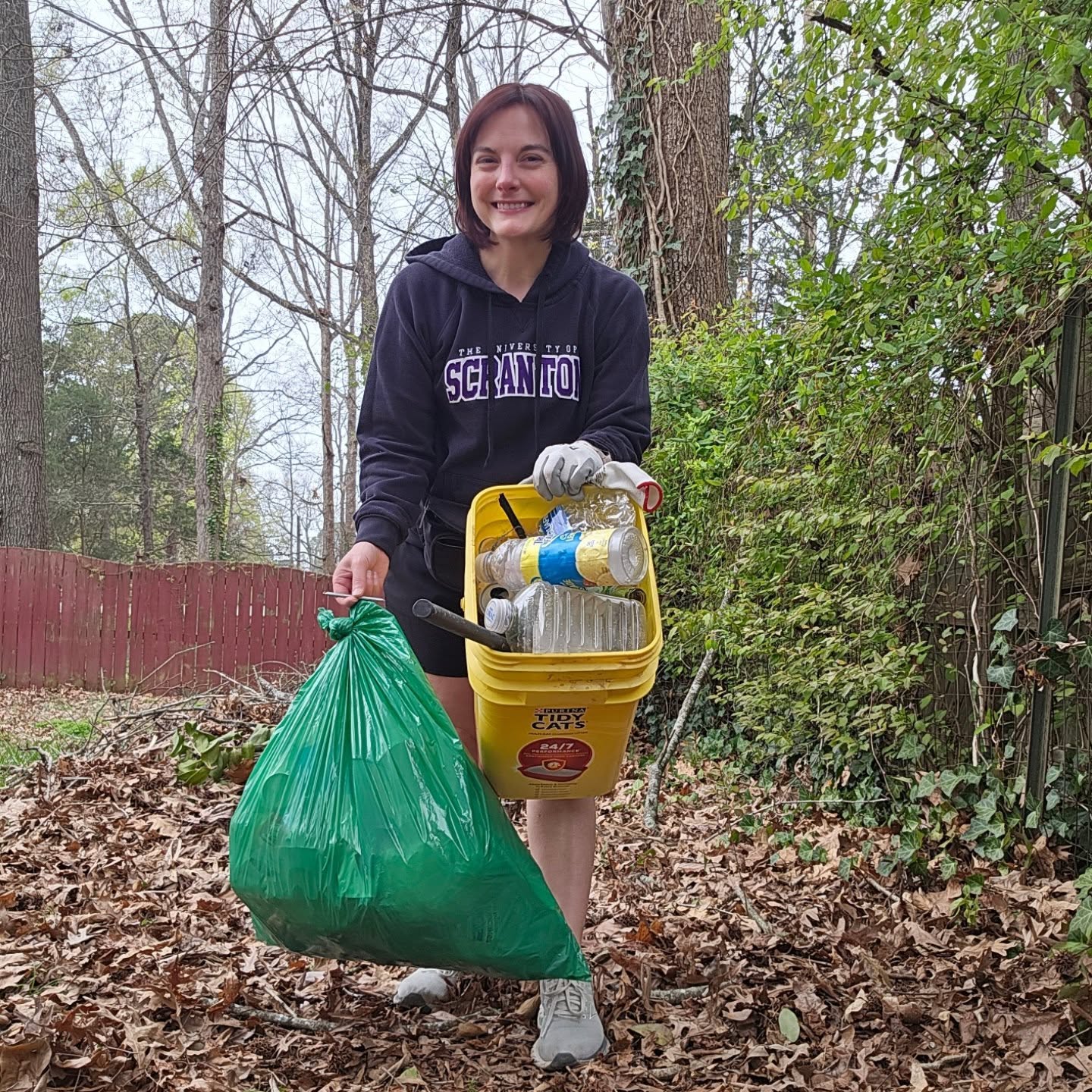 12 pounds of trash to kick off our busy weekend, and also --- GO LADY ROYALS!
#UniversityOfScranton #LadyRoyals #TrashCleanup #ProtectNature