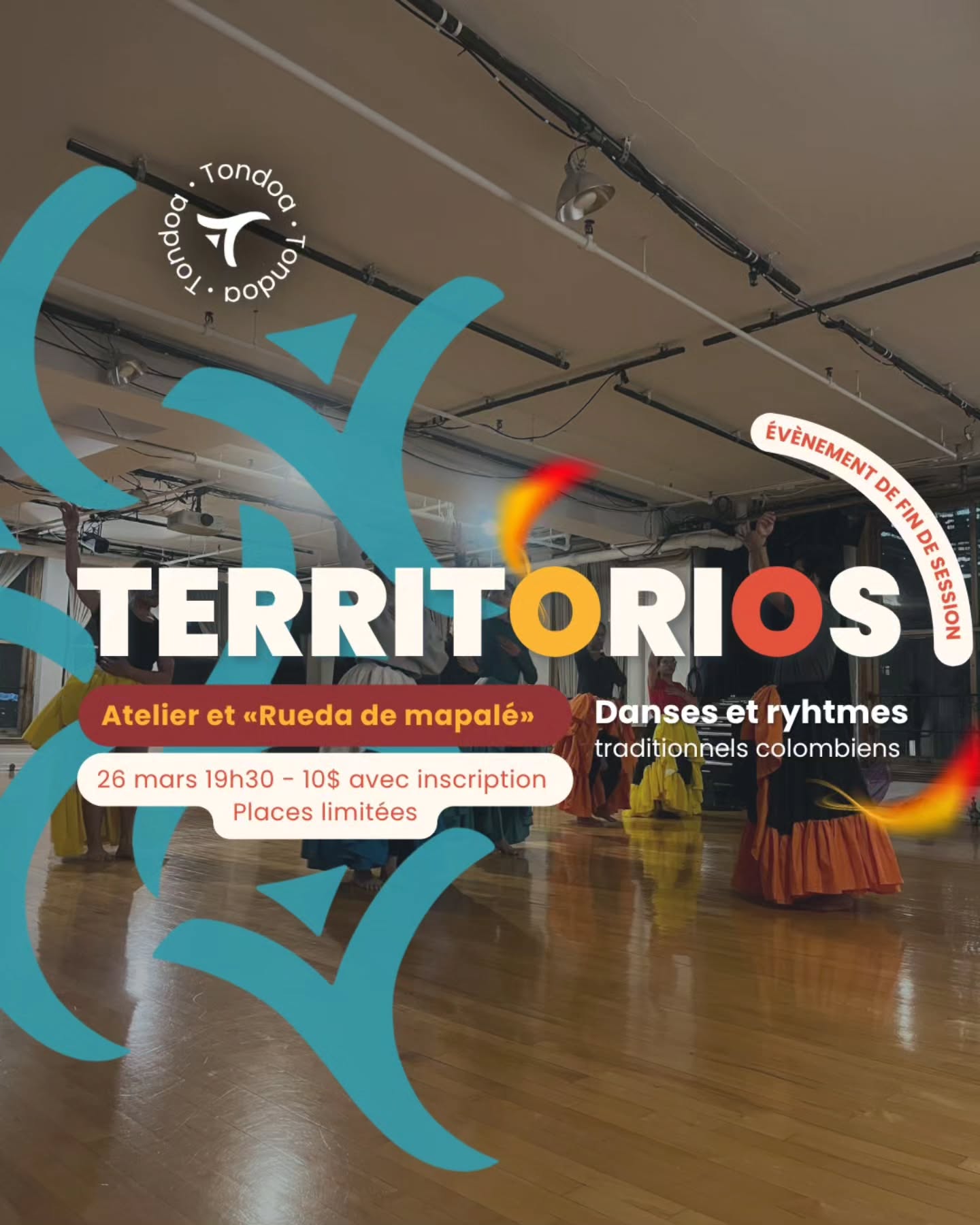 Rueda de Mapalé - fin de session Territorios ❤️🔥🪘
On arrive à la fin de cette session de Territorios, et on veut la célébrer comme il se doit: en dansant ensemble 💃🏽🌊
Cette rueda de mapalé est une invitation à partager, à se retrouver et à faire circuler toute l’énergie, la force et la joie qui ont traversé ces dernières semaines. Un moment ouvert, vivant et collectif pour clôturer ce parcours en communauté. ✨️
📅 Jeudi 26 mars
🕢 19h30 - 21h
📍 Studio 303
💲 Drop-in : 10 $
Même heure, même lieu, viens danser avec nous et finir la session en beauté ✨🖤
#tondoa #mtl #dance #colombia🇨🇴