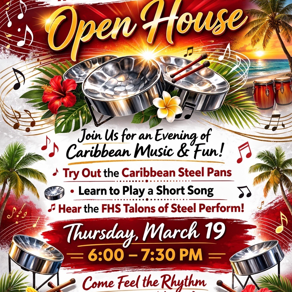 See you tonight - FREE Mini-Lessons on Steel Pans from 6 - 7 & a concert at 7 by the FHS Talons of Steel!
https://www.fauquiermusic.net/post/free-steel-pans-lessons-concert-march-19th