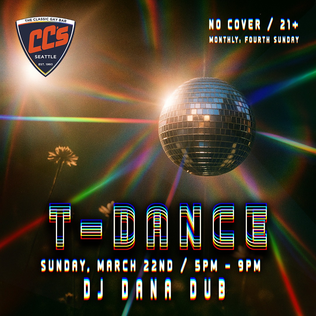 Today is T-Dance at CC's.
Featuring Dana Dub @dana.dub.8 spinning 80’s, Disco, Funk, House, and more.
Expect a day of great music, drinks, dancing, and socializing.