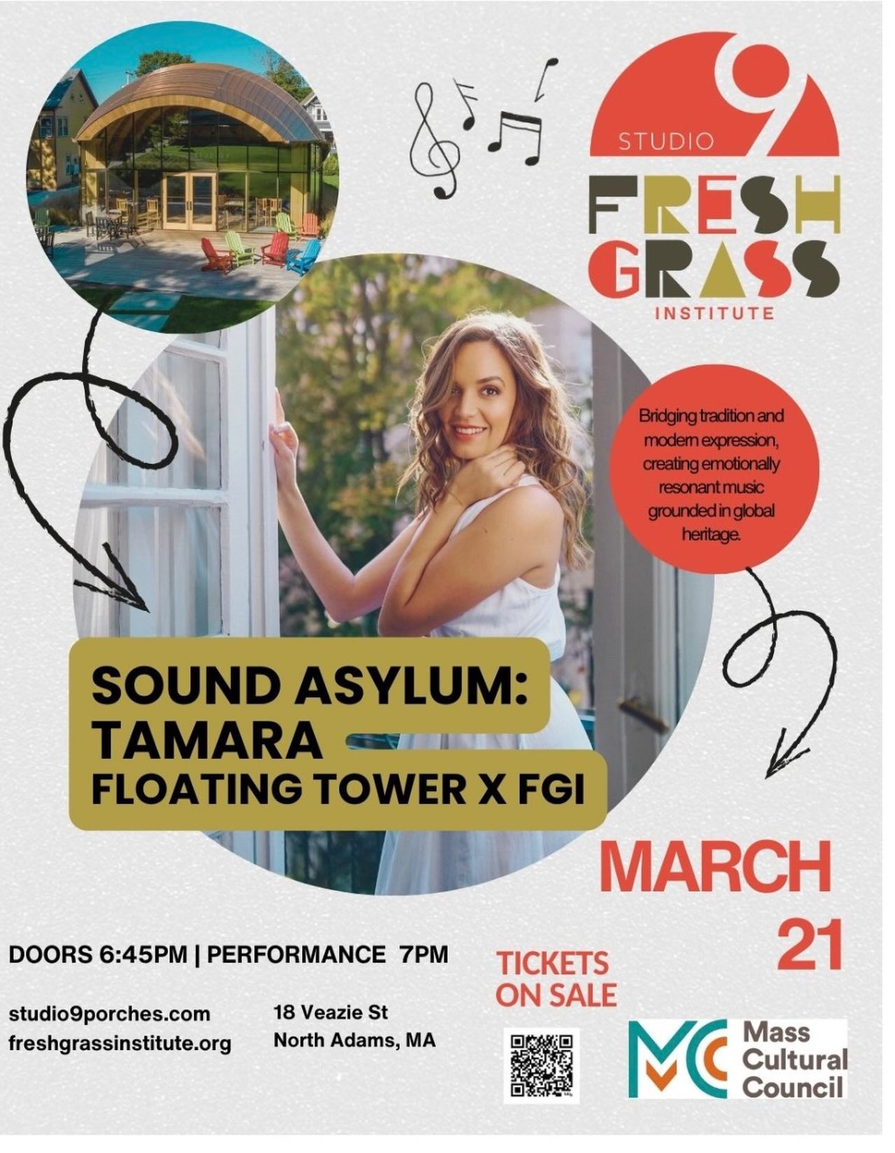 Friends in the Berkshires, please join us tomorrow for the next installment of #SoundAsylum at @studio9porches