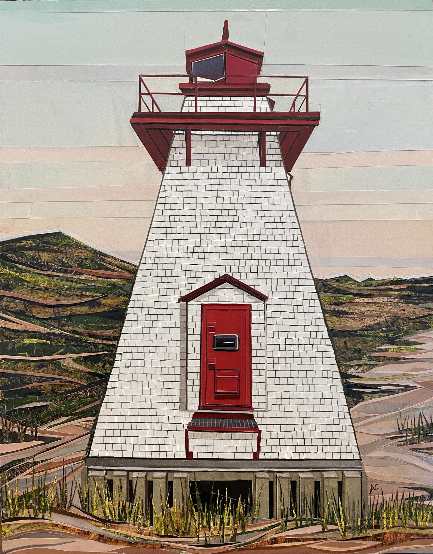 🌟 New Collage Release: St. Peters Harbour Lighthouse
There’s something about Prince Edward Island that settles into your spirit - the soft morning light, the hush of the dunes, the way the coastline seems to breathe with the tide. I wanted this piece to hold all of that gentle stillness.
This paper collage captures St. Peter’s Harbour Lighthouse just as the day begins, wrapped in pastel light and framed by flowing sand dunes that seem to drift like memory.
Lighthouses have always spoken to me. They stand solitary yet steadfast, symbols of strength, independence and guidance. They remind us that even in the foggiest moments, there’s always a way forward - always a light to return to.
Thank you for letting me share this piece with you. I hope it brings a bit of PEI’s serenity into your day 💜
Size: 8”x10”
Available at @argyle_fine_art
.
.
.
.
.
.
.
.
#peilighthouses #stpetersharbourlighthouse #peiart #acpapercollage #novascotiaartist