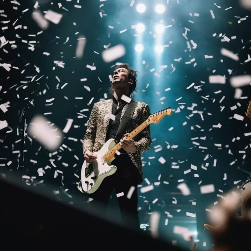 Confetti Cannons
~
¤
¤
¤
¤
¤
#thisisthejam #music #concert #live #newalbum #photopit #concertphoto #concertphotography #musicphoto #musicphotography #holdontomybeer #floorgang #niftyfew #way2ill #leagueoflenses #photopit #livemusic #ai #aimidjourney #midjourney #v5 #aimusic #midjourneymusic #midjourneyconcert #midjourneyv5 #aicreate #aiconcert