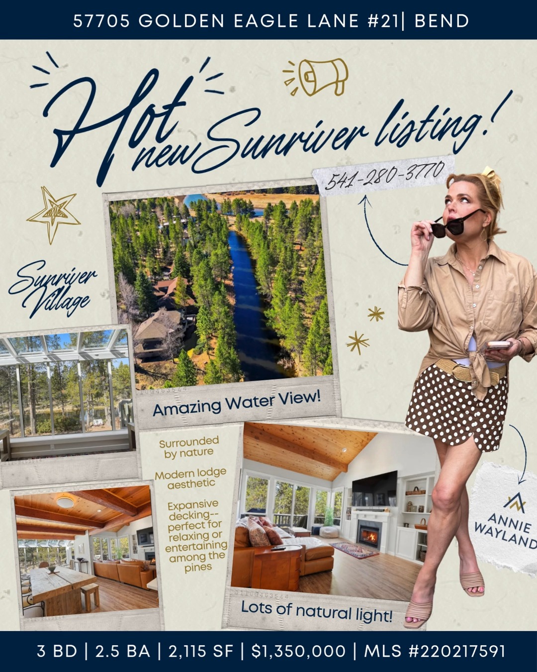 🌲 Just Listed in Sunriver Village 🌲
Tucked into the heart of Sunriver, this beautifully refreshed home offers the perfect blend of privacy, comfort, and Central Oregon lifestyle. Backing to natural landscape near Golden Eagle Lane and just moments from the Deschutes River and Owner’s Bridge, the setting alone is something special.
Inside, you’ll find a modern lodge-inspired design with updated flooring, fresh interior paint, and a remodeled kitchen and bathrooms. The open main level is filled with natural light, featuring a wall of windows and seamless access to expansive decking—ideal for entertaining or unwinding among the pines.
✨ Main-level primary suite
✨ Two guest rooms + bonus space
✨ Hot tub for year-round relaxation
✨ Large landscaped lot with a rare fenced dog area
✨ Close to trails, river, and Sunriver amenities
Whether you're searching for a Sunriver vacation home, investment property, or full-time residence, this one checks all the boxes.
📍 Sunriver, Oregon
🔗Link in Bio for all the details
📩 DM for a private showing
Co-listed with Brandon Cook - Bostwick @redmondoregonliving