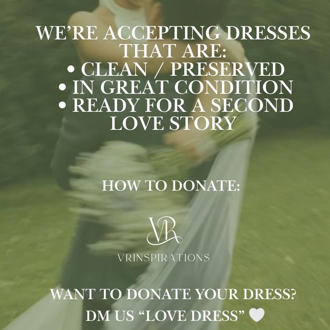 As a wedding planner, I’ve had the honor of witnessing one of the most emotional moments in a bride’s journey… when she finds the dress.
And I believe every bride deserves to feel that no matter what she’s going through.
From an industry that has been so generous to me, I felt called to give back in a meaningful way.
✨ Introducing The Love Dress Project ✨
A collection of donated wedding dresses, gifted to brides facing cancer.
If your dress is sitting in your closet, holding beautiful memories… this is your chance to let it create a new one for someone else 🤍
We are currently accepting donations of:
• Clean / preserved wedding dresses
• In great condition
• All styles & sizes welcome
If you feel called to be part of this, send us a DM with “LOVE DRESS” and we’ll share the next steps.
Let’s give these dresses a second walk down the aisle — and another love story to be part of. 🤍
#TheLoveDressProject #Vrinspirations #WeddingWithPurpose #GiveBackWithLove #ChicagoWeddings BridalCommunity WeddingDressDonation LoveInAction