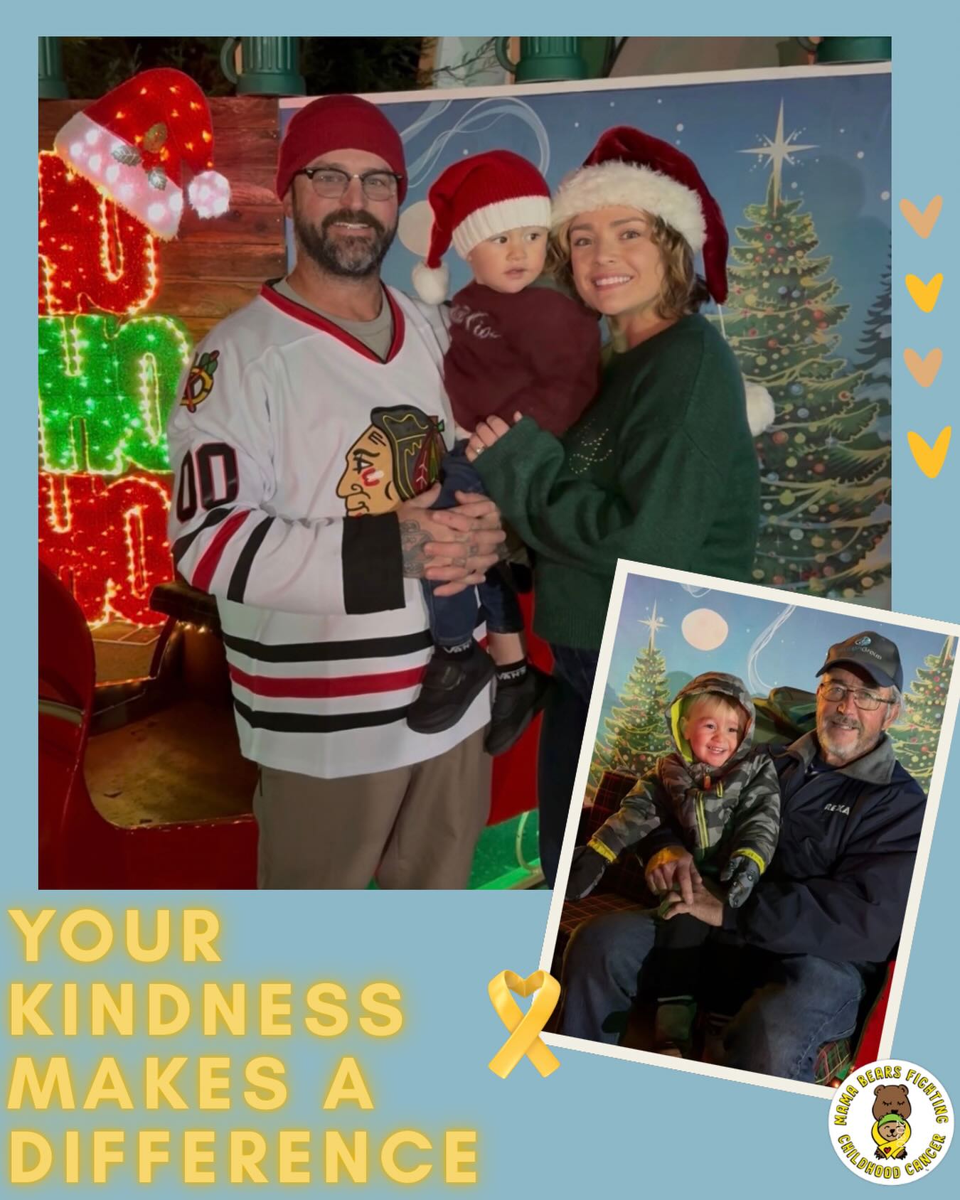 Because one family chose to give…kids with cancer and their families are feeling the Christmas spirit all year long❤️
This past Christmas season, Steve and his family turned their epic light show into something bigger—donating every dollar to Mama Bears Fighting Childhood Cancer.
And then something really special happened…
Tracy saw Steve’s generosity and reached out…and because of that, another family was able to receive a wagon through HER donation. A beautiful and impactful ripple effect!
Because of this kind of giving:
🐾 Families are being supported
🐾 New connections are being made
🐾 More help is reaching kids who need it most
We truly couldn’t have planned something like this - we are so grateful for Steve, Tracy, and every single person who shows up and gives.
This is what community looks like. 🐻💛