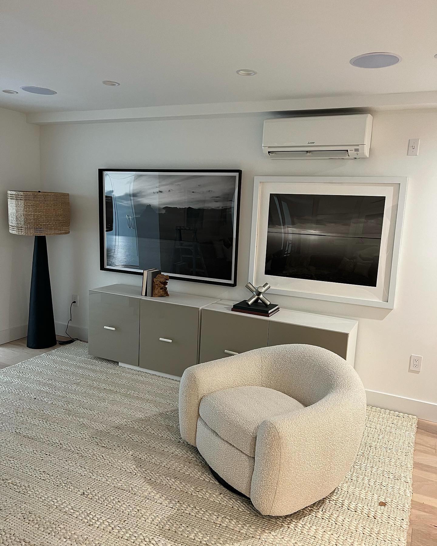 Two of 36k BTU wall mounted Mitsubishi mini split ac and Hyper Heat systems installed by us in the townhouse #mitsubishi #minisplit #ductless #heatpump #hvacinstaller #hvactechnician