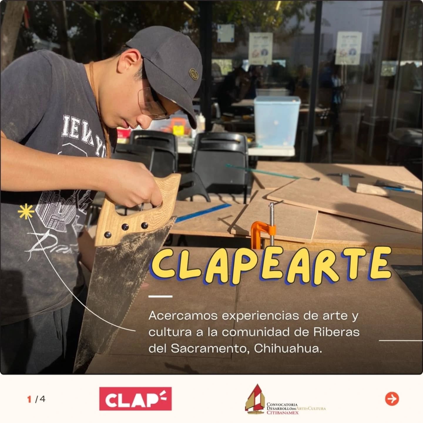 Clapearte es un proyecto transformador que conecta arte y cultura con la comunidad de Riberas del Sacramento.
Con el arte como herramienta principal, generamos espacios para aprender, crear y divertirse, poniendo la salud mental en el centro.
Gracias al Programa de Desarrollo de Arte y Cultura Citibanamex por apoyar esta iniciativa.
#CitibanamexCS #Citibanamex
#Clapearte
