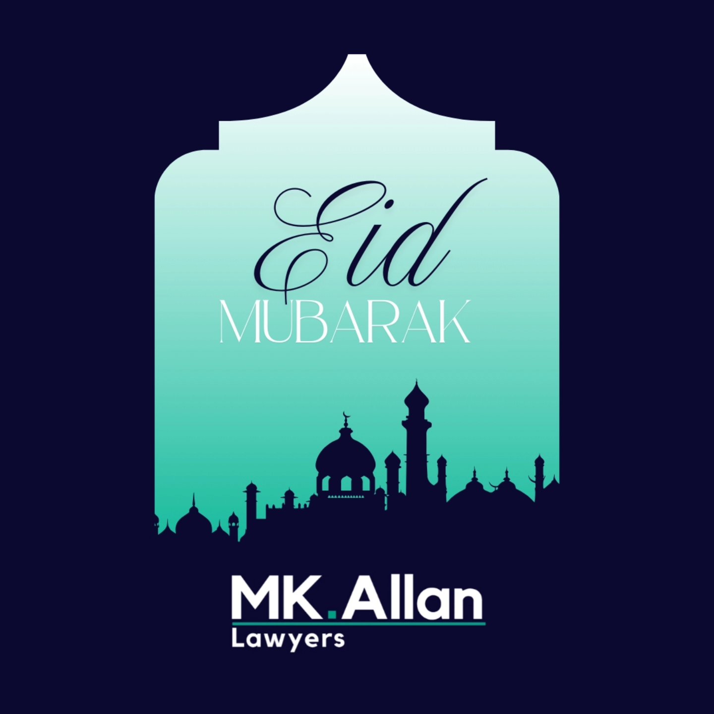 Eid Mubarak from MK Allan Lawyers to all those celebrating.