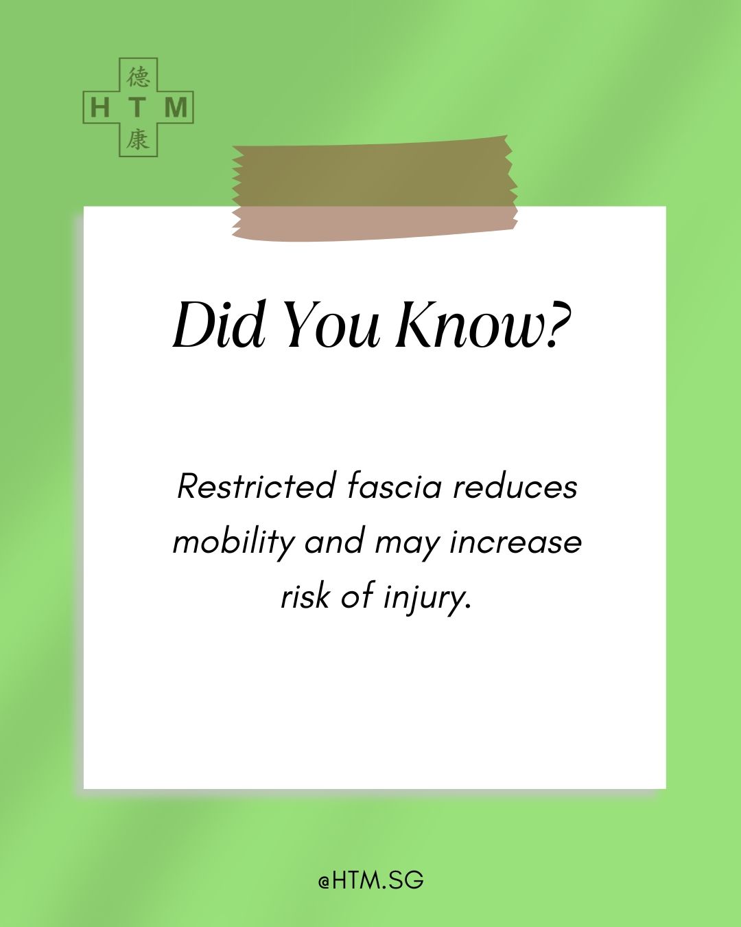Restricted fascia reduces mobility and may increase risk of injury.
💬 Do you experience this? Comment below.
#HealthFacts #DidYouKnow #HolisticHealth #WellnessJourney #StayHealthy"