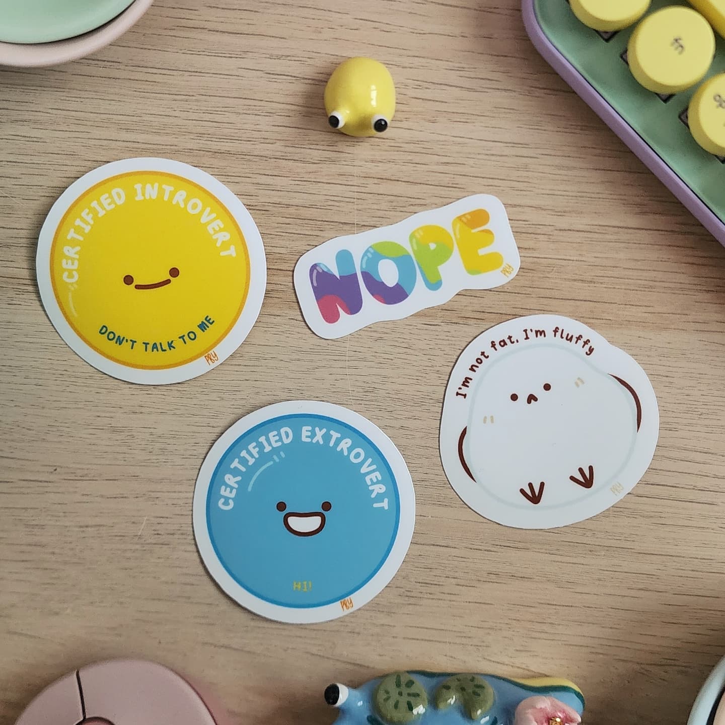 Which one of these stickers represent you? I have so many more ideas for stickers, but I need to sell more of my current stock to make room for more. So many ideas, so little space.
Come grab these vinyl stickers @handmadecanberra a week! DM me to reserve them before they're all gone ❤️