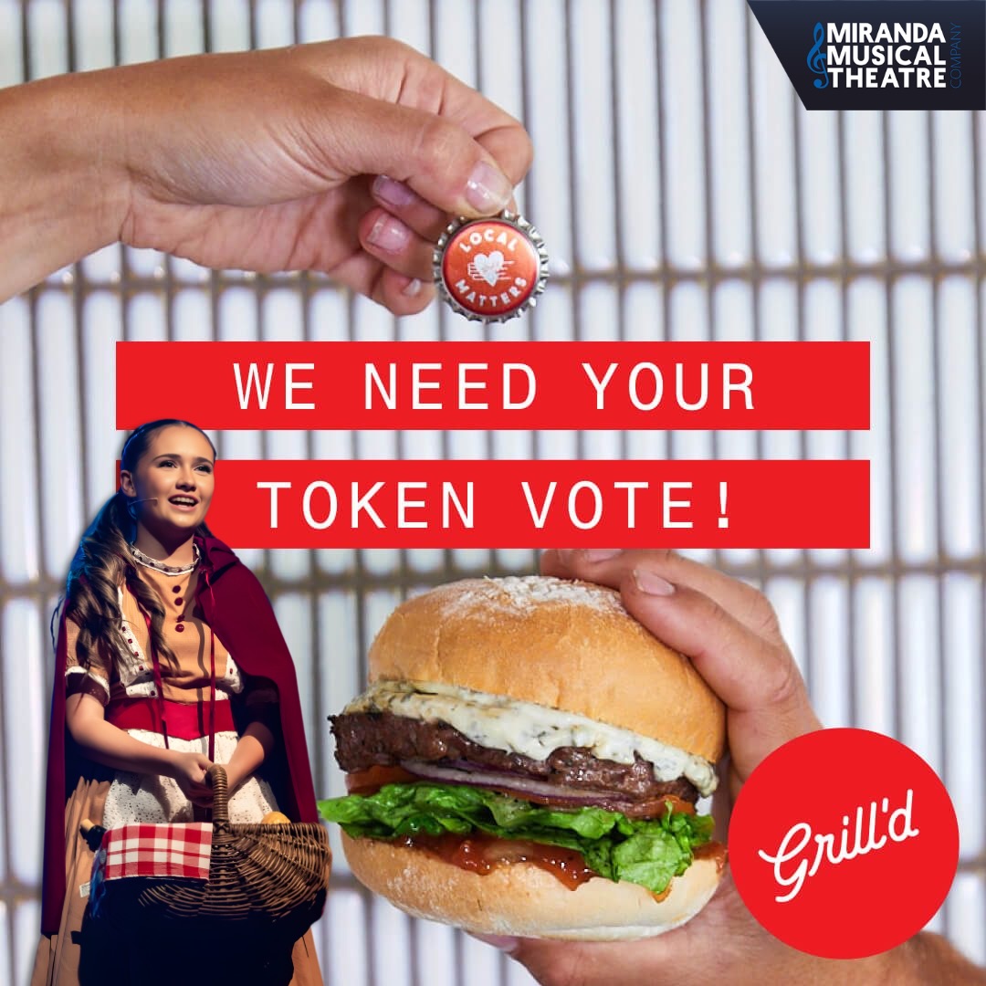 We’re excited to share that MMTC is currently featured in the Local Matters program at Grill’d Miranda! 🎭🍔
If you’re grabbing a burger this month, don’t forget to place your token in our jar — every token helps support our upcoming productions and community theatre initiatives. Only for the month of March!
Your support helps us keep the magic of live theatre alive right here in the Sutherland Shire 💛