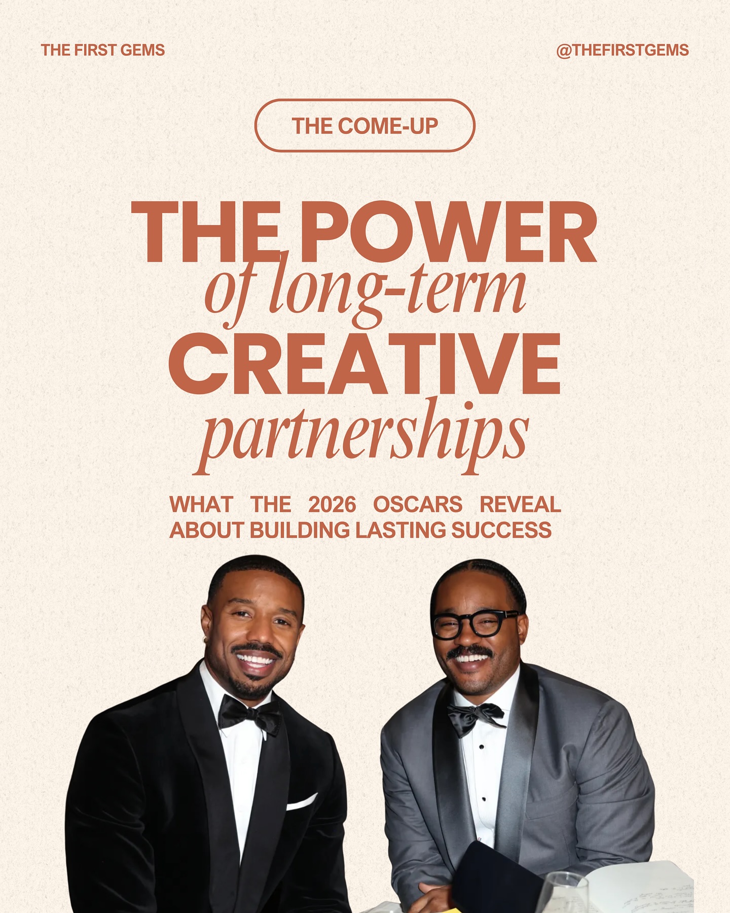 Behind the recognition is alignment, trust, and years of building together.
In a culture that often celebrates individual success, it’s worth remembering: the strongest outcomes are rarely created alone.
Whether you’re building a brand, a business, or a body of work —who you build with matters.
Who’s your creative partner? Tag them below 🤝🏾✨
•
•
•
#michaelbjordan #ryancoogler #theoscars #2026oscars