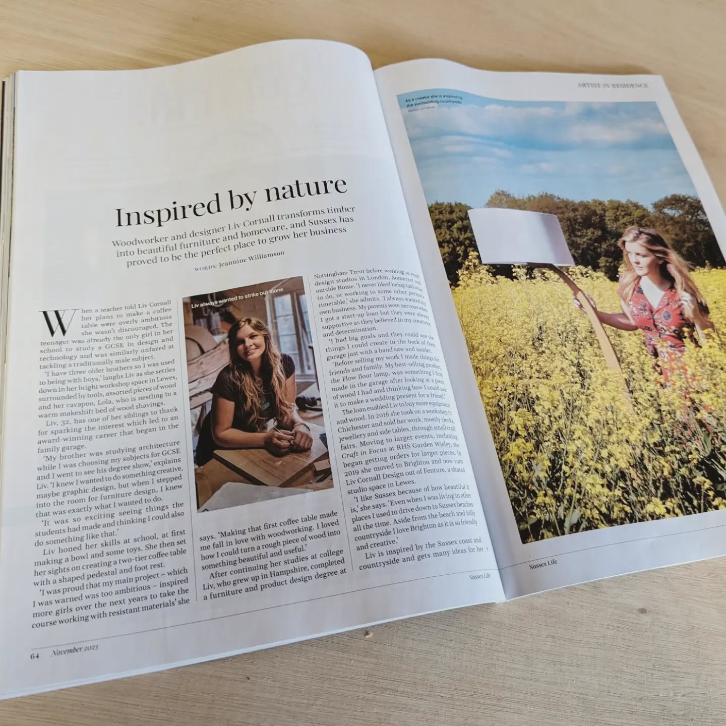 Guess who's in this month's Sussex life! 🫣😄☀️
@sussexlifemag #sussexlife #imfamousnow
.
.
.
#supportsmallbusiness #profile #smallbusiness #nature #naturephotography #natureinspired #biophilicdesign #biophilia #handmade #handmadefurniture #woodworking #woodgrain #curvy #organic #smallbusinessgrowth #pr #press #uniquedesign #luxuryhome #sussexmakers #brightonartist #sussexbusiness