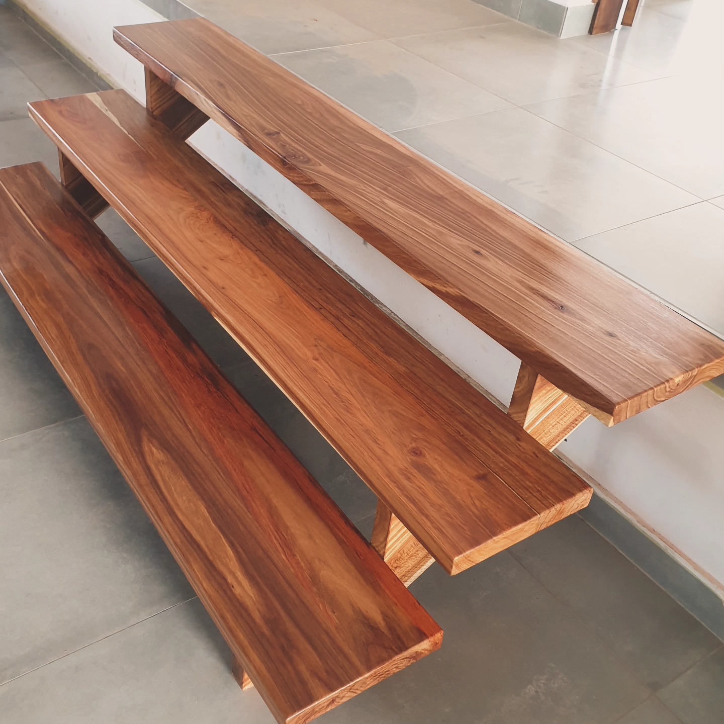 🏡 Sleek Transitions: Kiaat Floating Stairs Project.
We're thrilled to share our latest project—a stunning set of floating-style stairs designed for a new home build.
🔨 Our client envisioned a floating-style staircase to connect the bedroom level to the entrance of the home. We crafted these elegant stairs from beautiful Kiaat wood, combining both strength and visual appeal.
🛠️ The stairs are supported by two sturdy stringers and underlying supports that ensure the structure is strong and durable. All the wood was laminated off-site, and the treads and stringers were cut to size and installed on-site.
🌲 Known for its rich tones and distinct grain, Kiaat was the perfect choice for this project. We ensured the wood was expertly finished to highlight its natural beauty while maintaining its durability for years to come.
🏡 These floating stairs not only offer functional access between levels but also serve as a design feature that enhances the overall flow of the home.
📲 Ready to enhance your space with expert craftsmanship? Contact us today for personalized solutions that bring modern design and functionality to your home. 🔨🌳
📍 Crafting beauty in homes near and far!
📞 072 620 1486
🌐 www.mistymountaintimber.com
📧 mistymountainsa@outlook.com
Swipe through our gallery to see the sleek, modern design of these floating Kiaat stairs! #FloatingStairs #KiaatWood #ModernDesign #HomeBuild #StaircaseTransformation #Craftsmanship #MistyMountainTimberworks #CarpentryExcellence