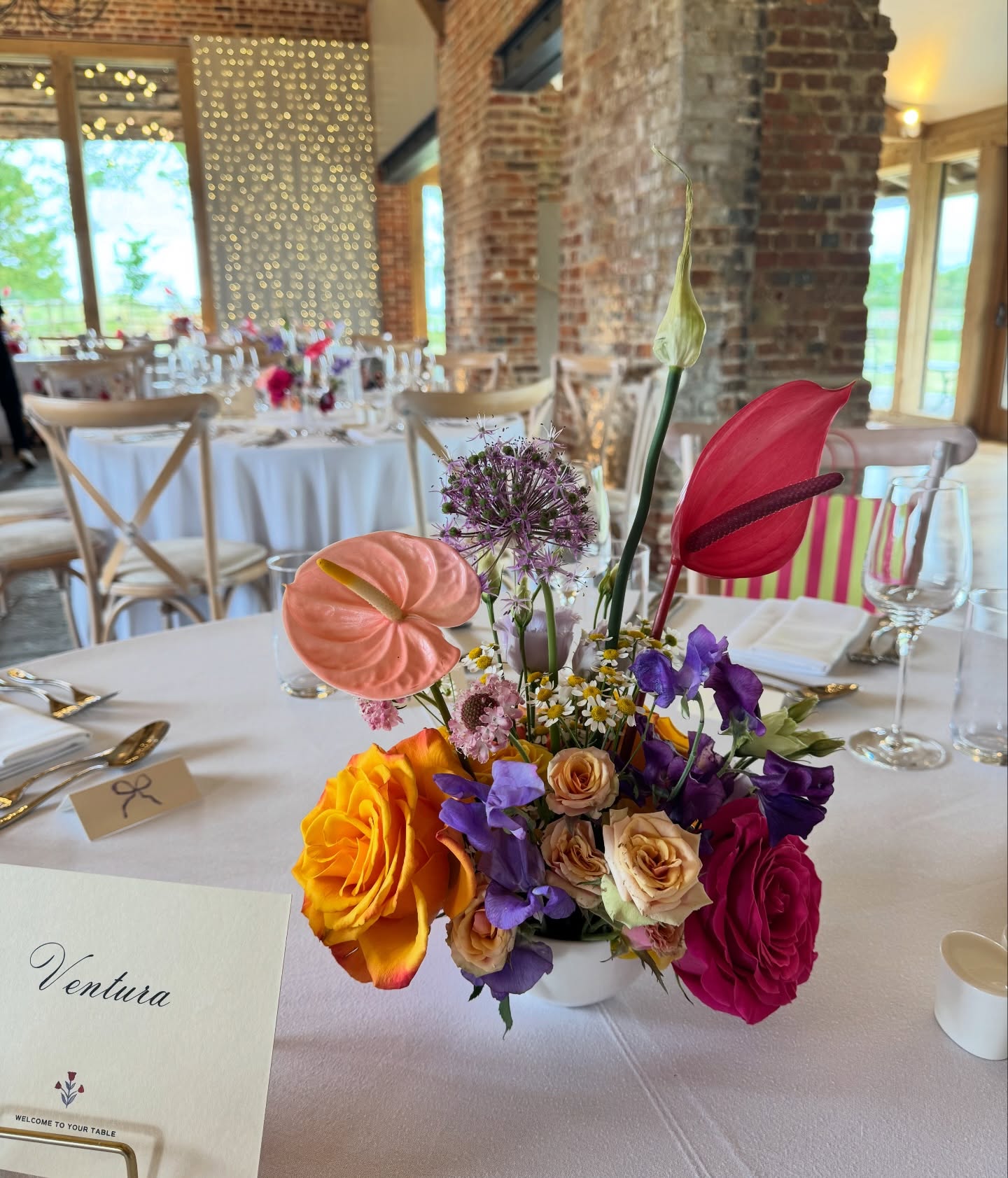 This glorious sunshine has got me thinking about this bold, joyful wedding for E & D last summer!
Using all the juicy, fun colours and textures at @rackleysbarn these arrangements really did bring ALL the energy and transformed this already beautiful space! 🍓🍇🍒🍉🍑🍊💪🏼 ✨
#weddinginspiration #rackleysbarnwedding #colourfulflowers #hertfordshireflorist #weddıngflowers
Bright flowers | wedding florals | Buckinghamshire wedding | impactful flowers | memorable blooms