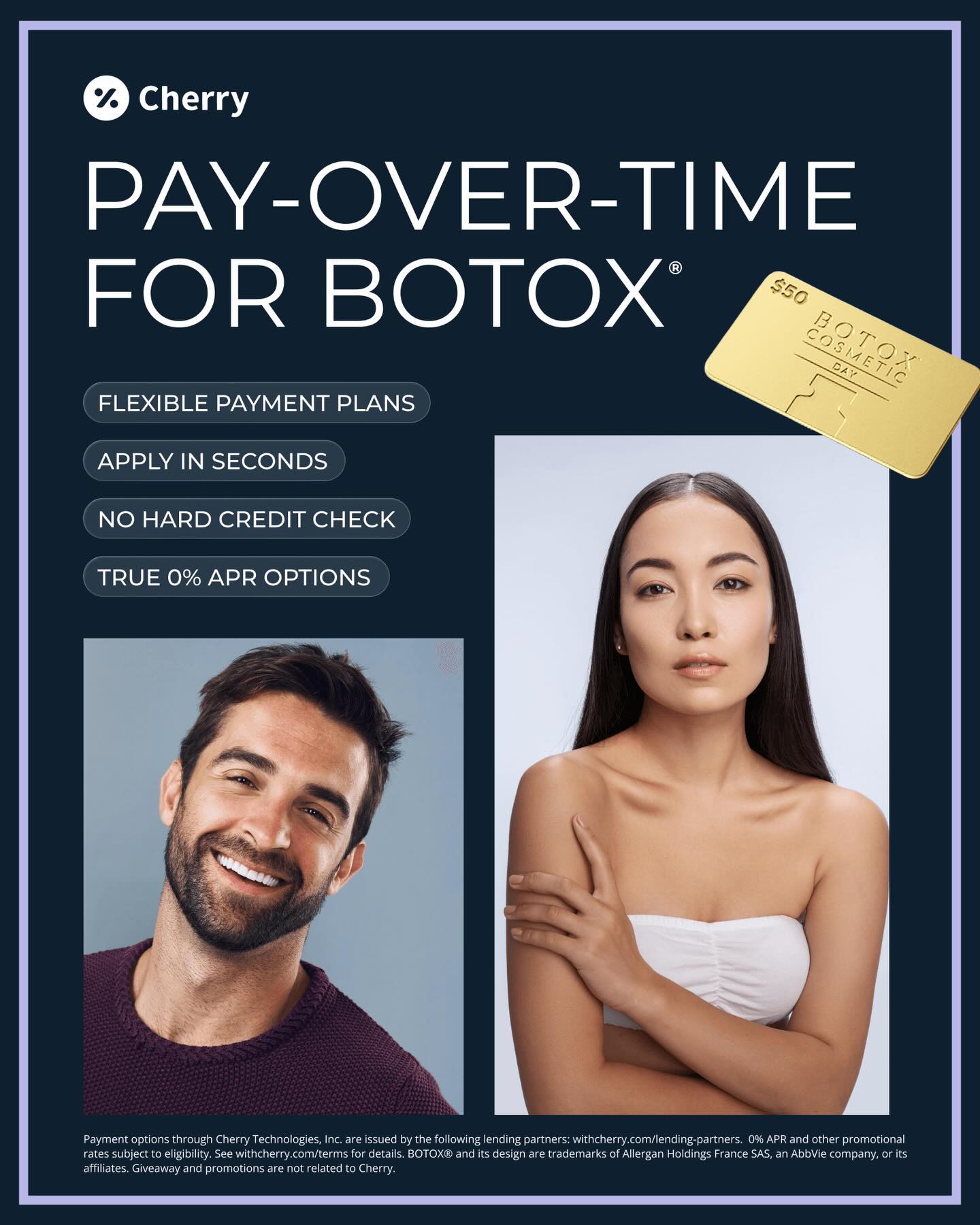 ✨ Want the treatment… but not the upfront cost?
With Cherry Financing, you can:
✔️ Get treated now
✔️ Pay over time
✔️ See if you qualify in seconds (no hard credit check!)
Botox, filler, microneedling, weight loss — it’s all within reach 💕
👉 Apply here: https://pay.withcherry.com/slay-aesthetics/?utm_source=mobilepracticeportal
👉 DM me “CHERRY” if you have questions!