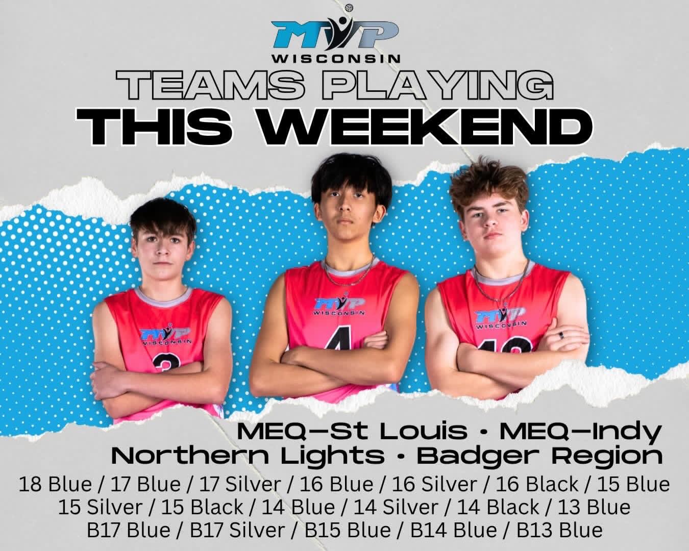 Let’s send all of our good vibes to our teams that are playing in the MEQ Qualifiers, Northern Lights Qualifier, and Badger Region Champs this weekend!
