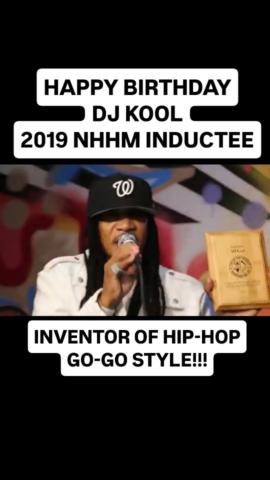 🎉Much love and respect to @legendarydjkooldc 2019 NHHM INDUCTEE #hiphop #gogo #djkool #dj #producer