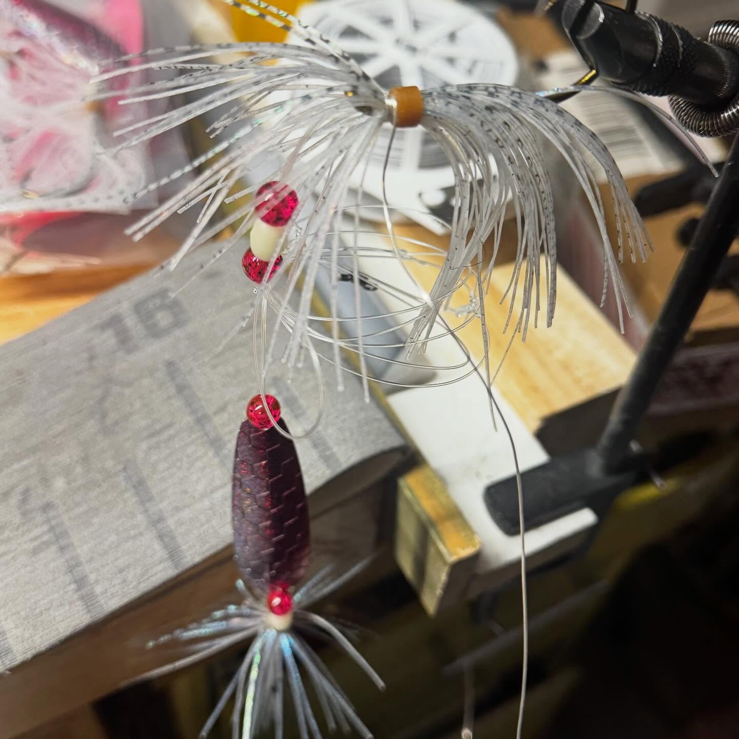 I was asked at the Rhode Island show by a few folks if I’m still doing as much myself, by hand, at the bench as I did when I started the shop five years ago. The answer is ‘yes, no changes’. All the rigs, assist hooks and dressed hooks are all done by me. I rig up all the plugs and jigs and do all the final assembly. I’m sketching and tinkering. The architect in me isn’t going to let these things go. I’m the last person to see your stuff whether I send it to you direct or whether you get it from some of the great shops I’m privileged to partner with. Five years and counting.