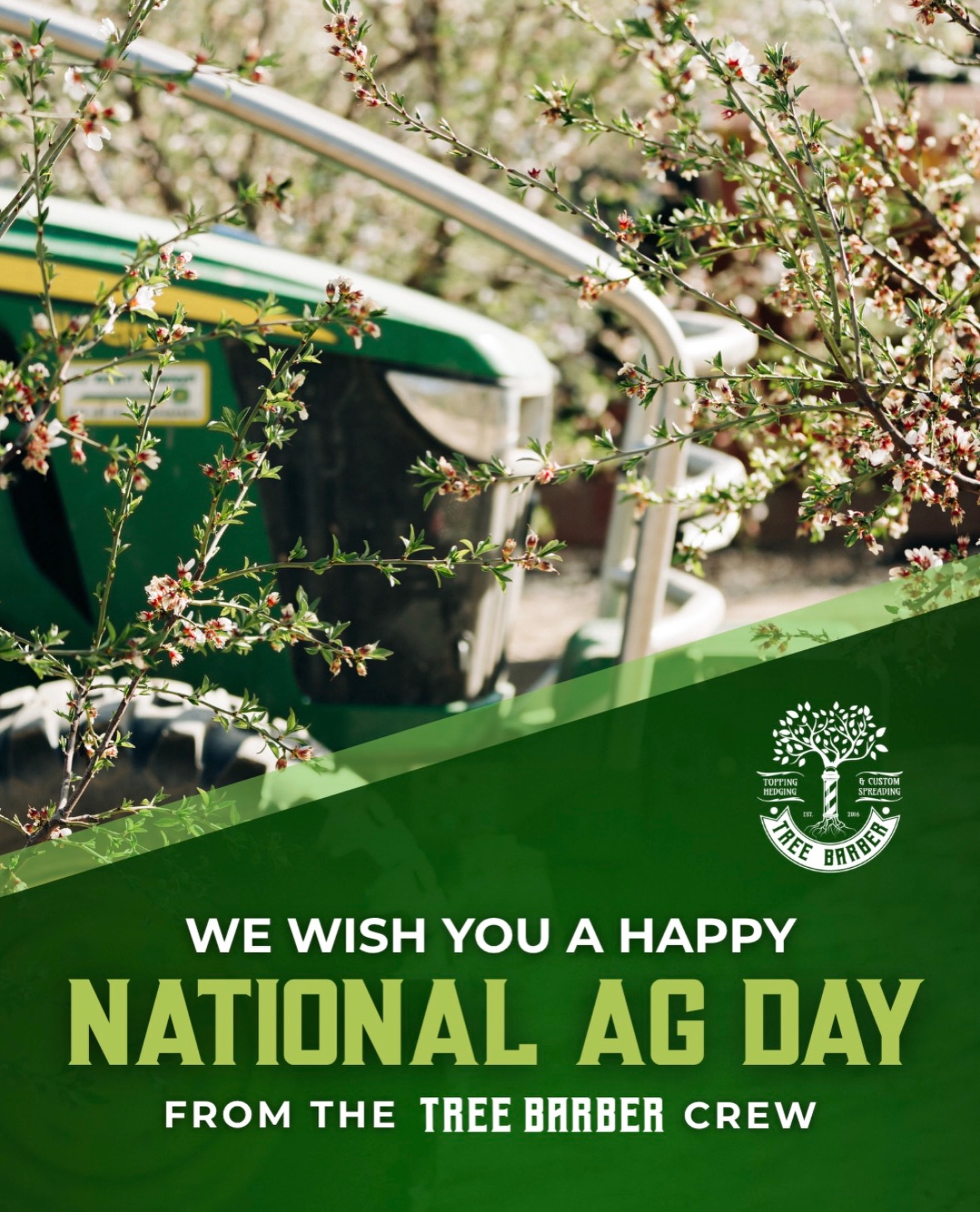 Here’s to the people, the work, and the industry that keeps it all growing 🌾
Happy National Ag Day from the Tree Barber crew!
#NationalAgDay #Agriculture