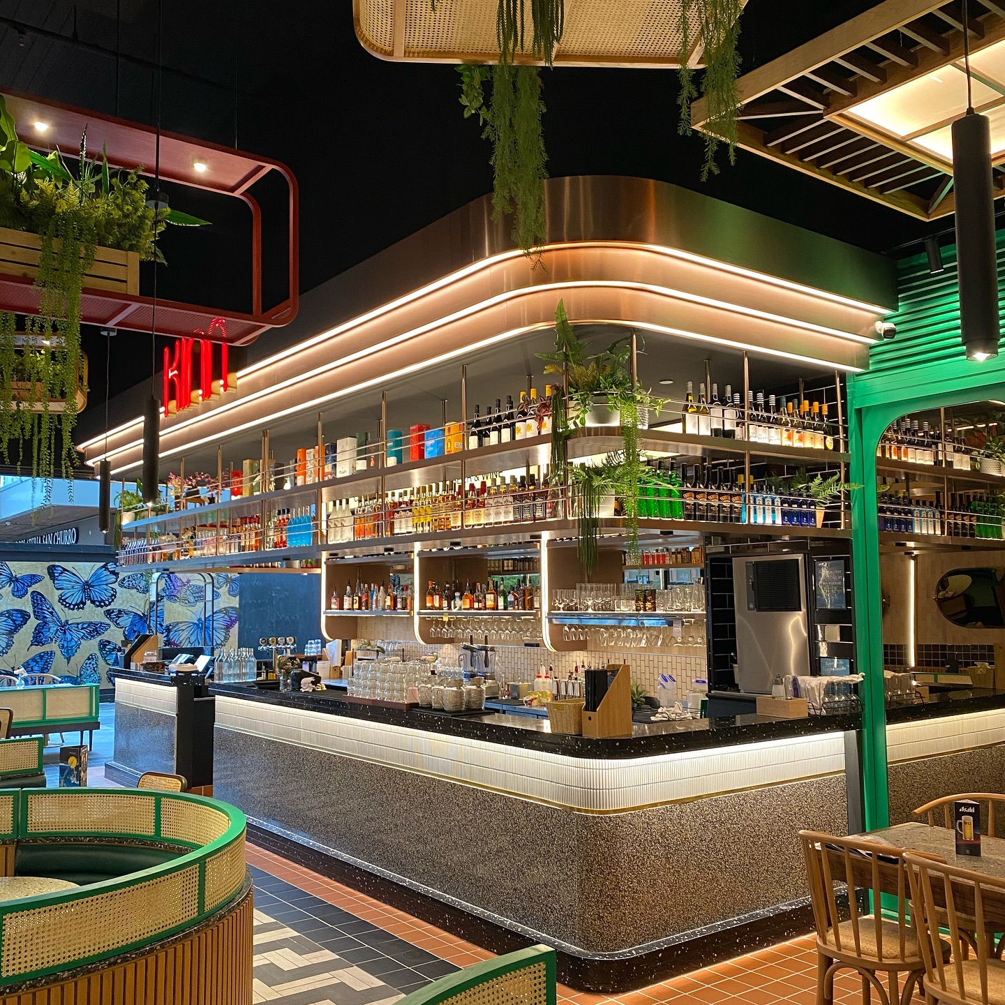 Recently completed Kenn Thai restaurant located at Pacific Werribee, the team completed every aspect of electrical including power, lighting, data & a full kitchen fit-out.