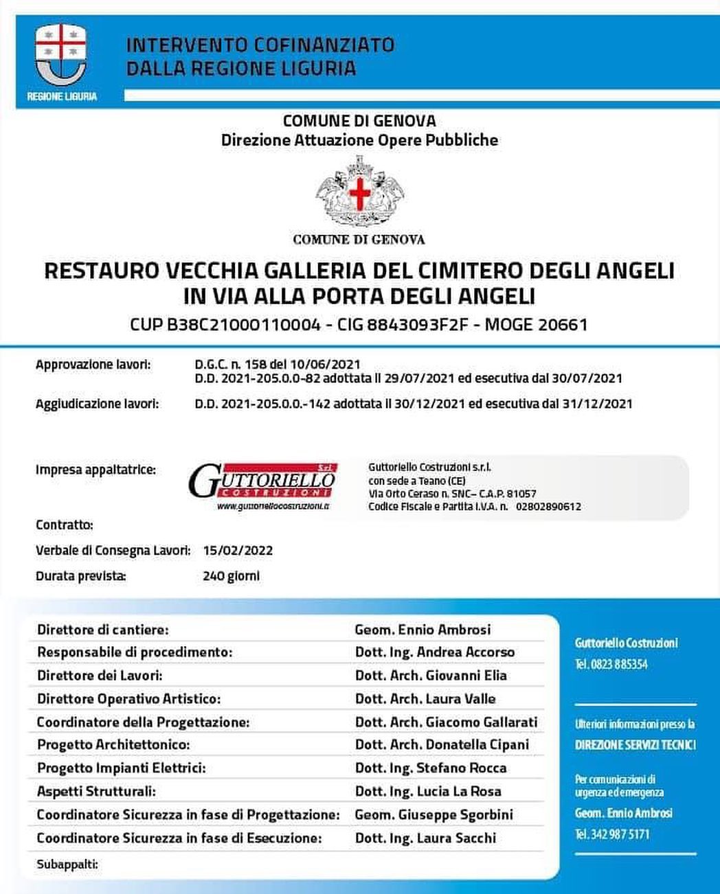 Restauro del Cimitero Monumentale “Porta degli Angeli” Quartiere Sampierdarena - Genova #guttoriellocostruzioni #work #job #impresaedile #building #instagram