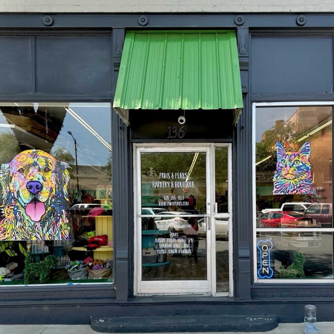 If you like to walk your pup🐕 on the rail trail and frequent the Trails to Tails dog park, you need to check out Paws & Purrs Barkery & Boutique! @pawspurrsbark
Located on E. Main St in Forest City right by POPS and the trail entrance at Mile 11, they've got everything your furry friend could dream of from apparel, collars, treats, toys, food bowls, beds, carriers, ID tags, and more🐶
Bring your well-mannered, leashed pet after a walk on the TBRT to their new favorite store!🐩 #ShopLocal
Check out their product selection here ▶️ https://pawspurrs.com
📍 136 E Main St, Forest City, NC, United States, North Carolina
📱 828.288.9553
🕙 Tues-Fri: 10AM-5PM
🕙 Sat: 10AM-3PM
🕙 Sun & Mon: closed