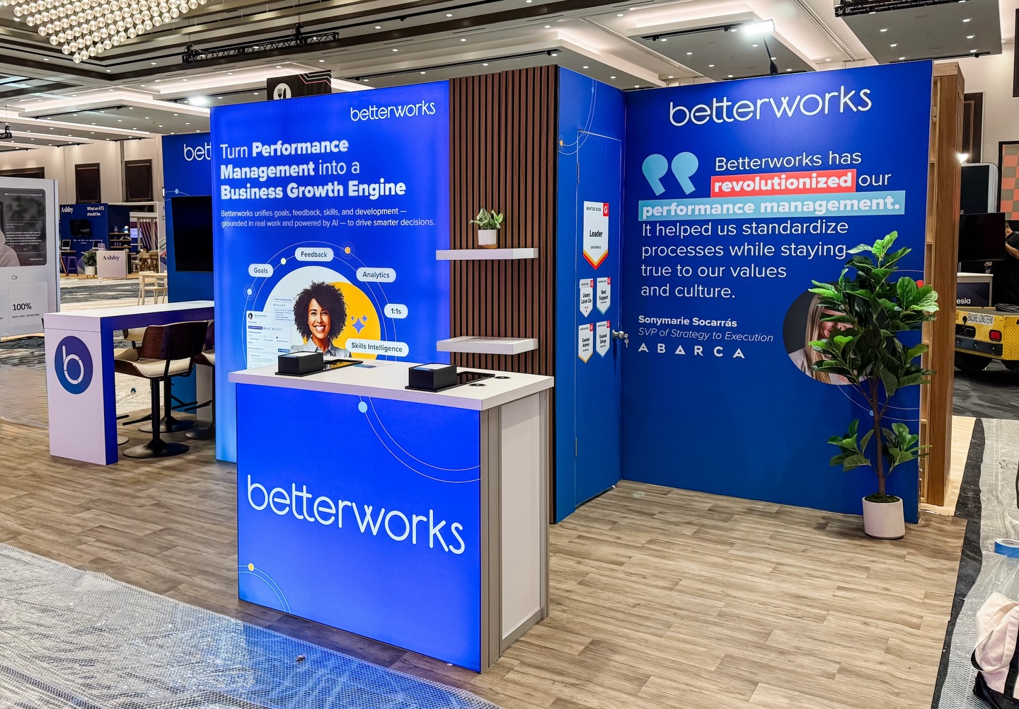 Betterworks made a bold statement at #UNLEASH with a custom rental booth designed to stand out and drive conversations. 🔵
#TradeShowExhibit #BoothDesign #Betterworks #EventMarketing