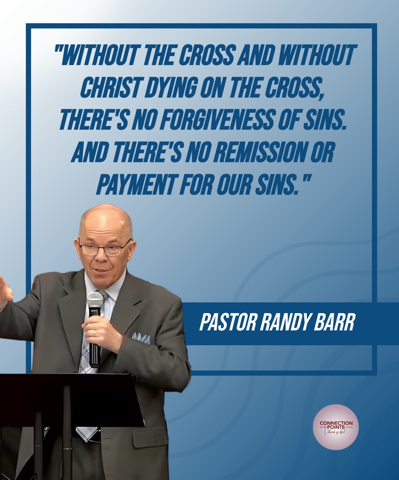 The cross isn’t just a symbol—it’s the reason we have hope, freedom, and forgiveness today.
“Without the cross and without Christ dying on the cross, there’s no forgiveness of sins. And there’s no remission or payment for our sins.”
-Pastor Randy Barr
#TheCross #Salvation #Jesus #Forgiven #ConnectionPointeChurch
