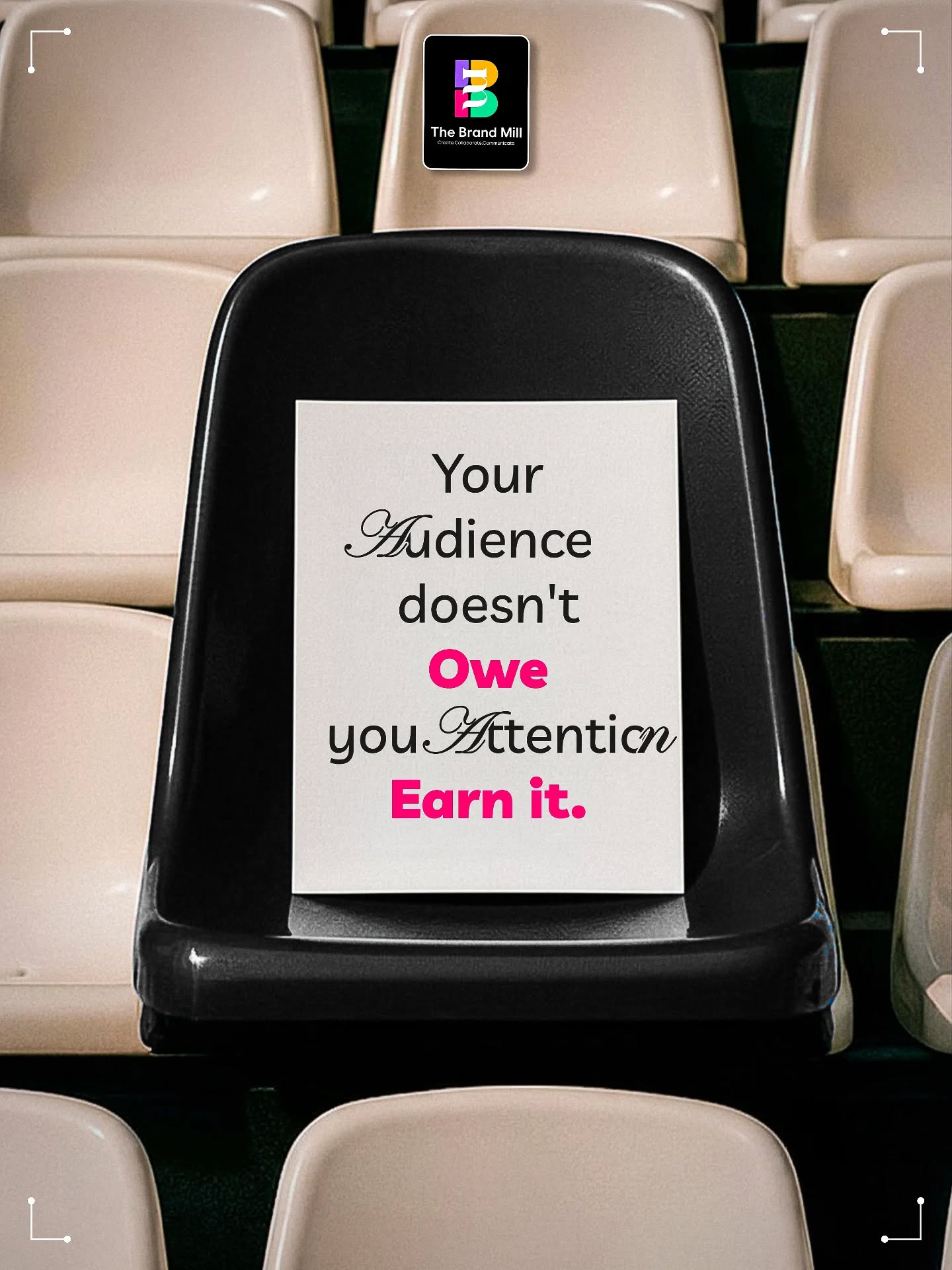 The Economy of Attention
Attention isn't something your audience owes you; it’s a currency you have to earn. In a world of infinite scrolls and constant noise, simply showing up isn't enough to get noticed. You need a strategy that transforms passive scrolling into active engagement and builds a brand that commands the room.
At The Brand Mill, we don’t just fill spaces we create the reasons for people to stop and listen.
Ready to stop shouting and start earning? DM us to build a strategy that commands attention.
#TheBrandMill #MarketingStrategy #BrandAwareness #ContentCreation #DigitalMarketingIndia
Attention Economy, Brand Engagement, Digital Strategy, Content Marketing, The Brand Mill