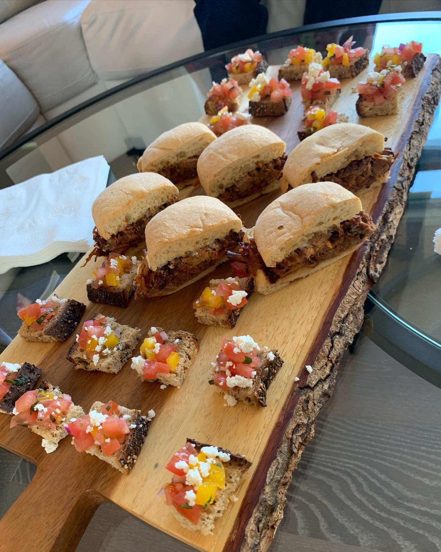 Fun in-home catering this past weekend - completely gluten free!