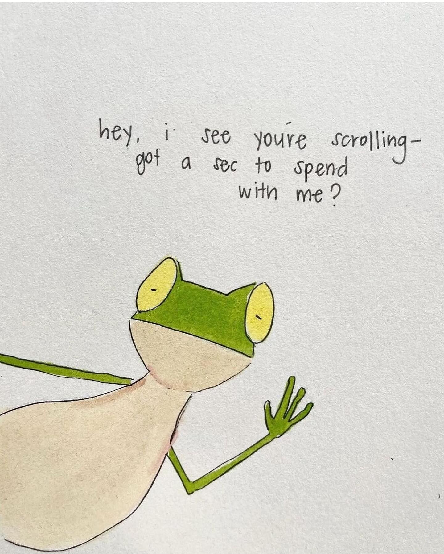 This frog had a chat with me early this morning and it made my day 😍
Thank you @justfrogetaboutit