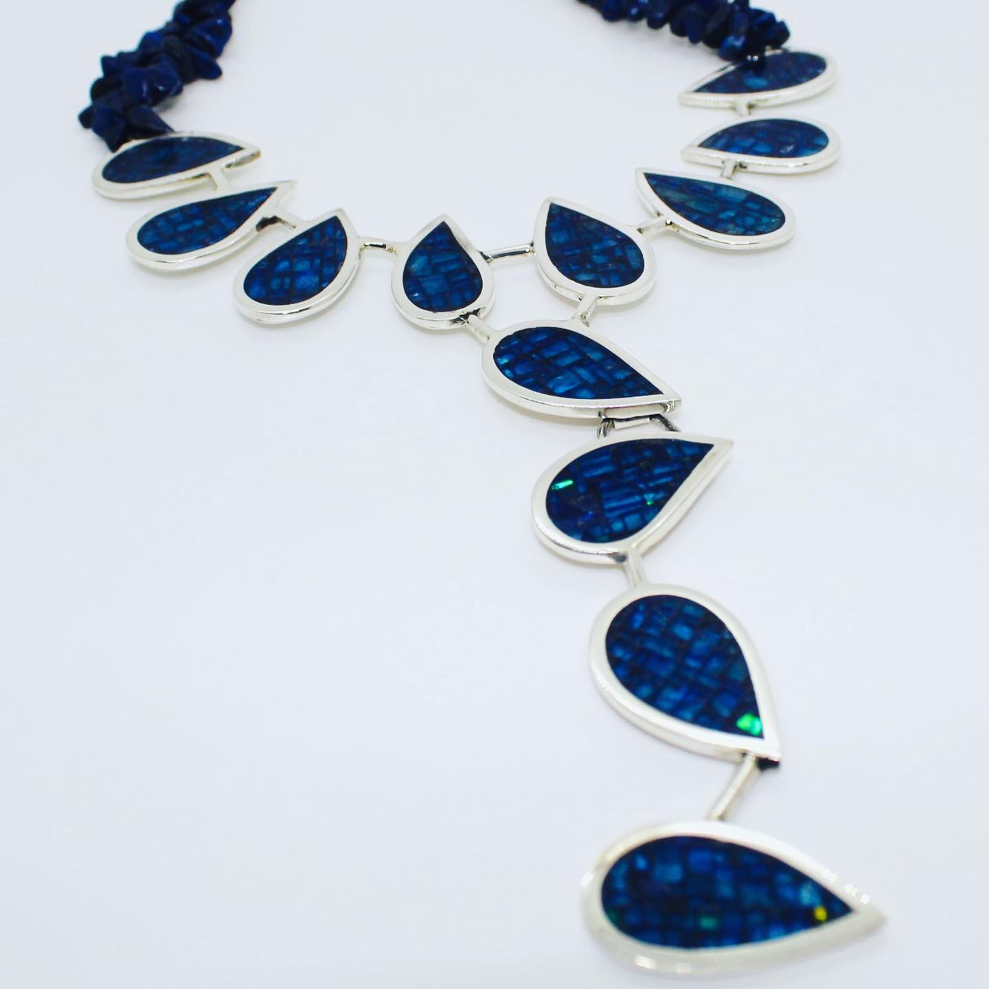 #fluorite #fluoritecrystal #jewelry #neckpiece #contemporary #inlay #translucent #nativeamerican #zuni