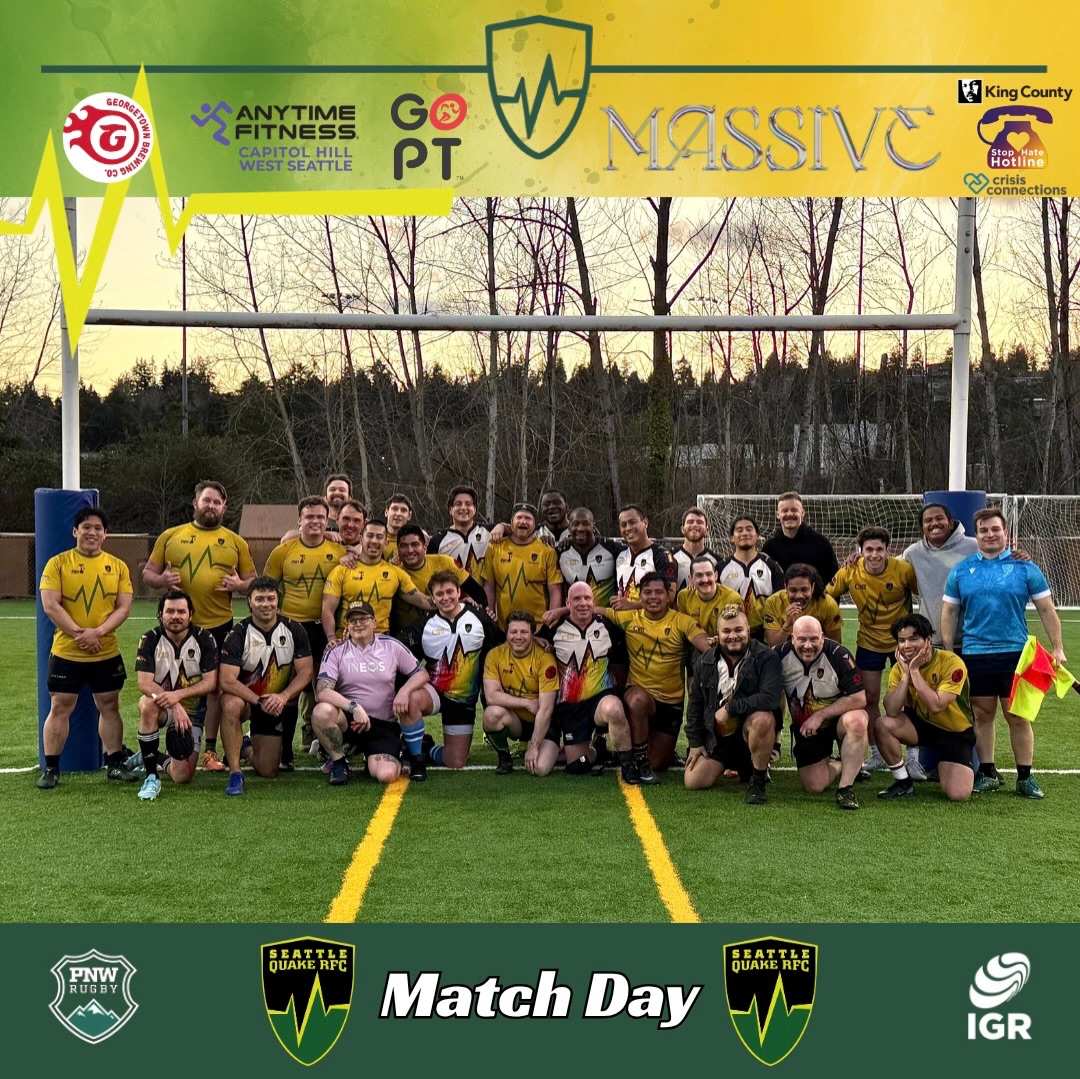 Fun evening of rugby over the weekend for Quake B, who scrimmaged themselves for some additional play time! #rumblerumble