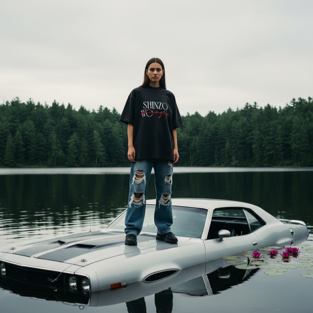 Lost in the stillness 🌫️
Oversized Levi-style graphic tee meets raw denim and attitude—standing above the noise, even when the world feels underwater. Minimal, moody, and unapologetically bold.
.
.
.
.
.
.
.
.
.
.
Keywords:
Levi t-shirt, oversized tee, graphic t-shirt, streetwear fashion, urban style, edgy outfit, distressed jeans, ripped denim, minimal aesthetic, moody tones, dark fashion, grunge style, casual streetwear, unisex fashion, statement tee, bold graphics, modern street style, aesthetic outfit, lake scenery, cinematic vibe