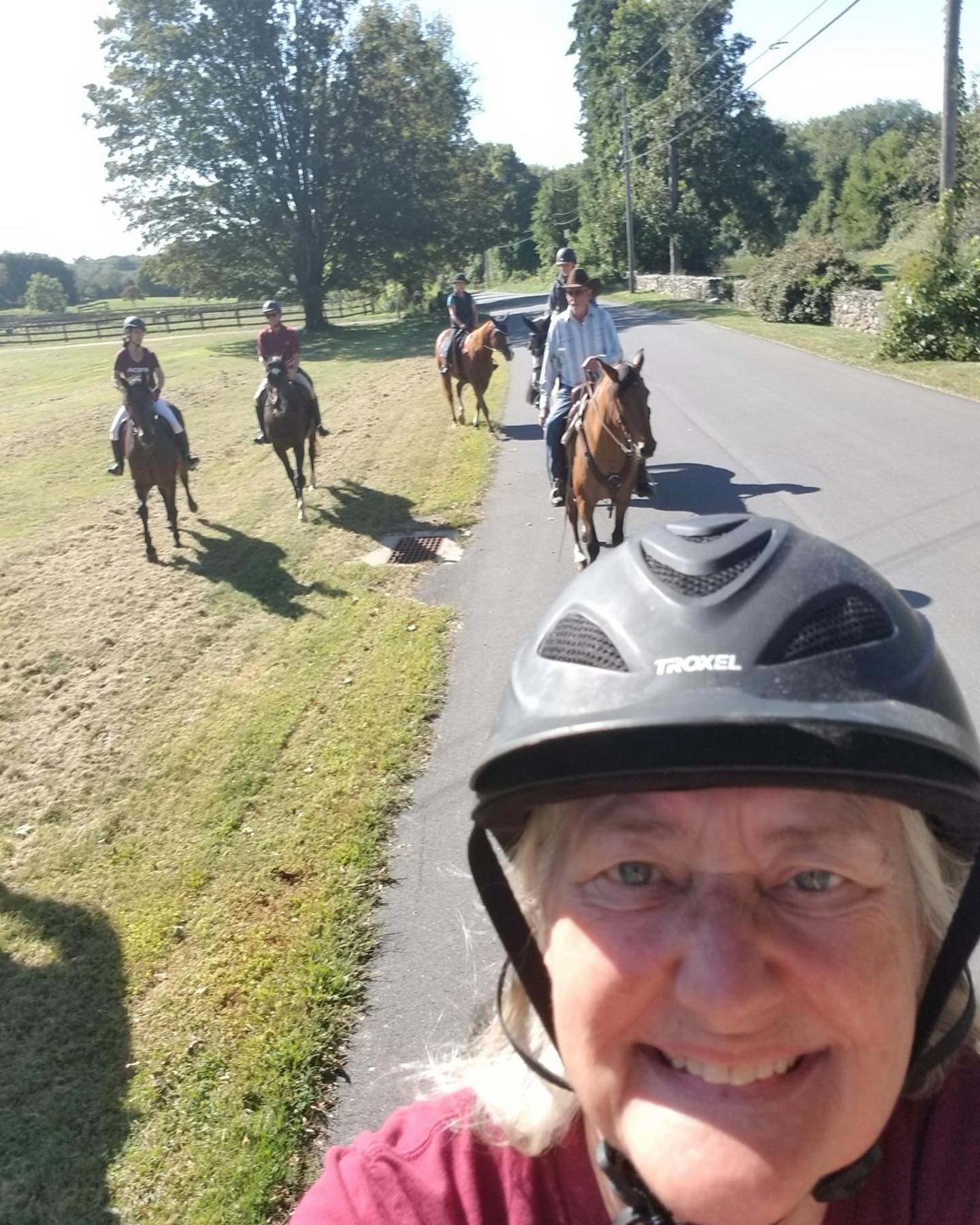 Another fun trail ride in the books! Our Show and Go ride was great! We had ten competent riders and horses exploring the beautiful trails of Cherry Grove Preserve and the Fosdick Preserve (both are Newtown Forest Association properties and we thank them for welcoming horses). We finished up with a lunch provided by the NBLA. Isn't September glorious for riding?
#PreserveOurSpace #NewtownCT #CTEquestrians #TrailRiding #HunterPaceSeason