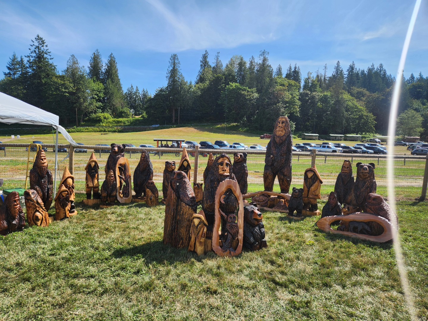 All set up at bobs corn for the tractor show. Here Saturday and sunday 9am-5pm. Lots of fun activities for the kids to do.