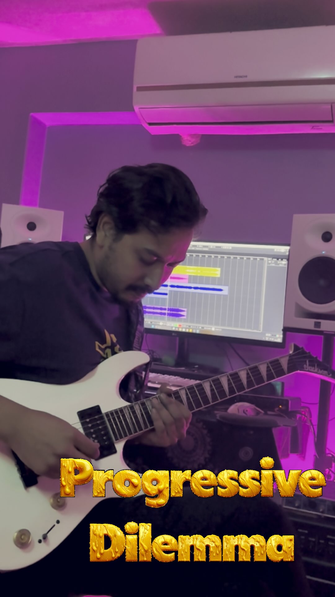 Another week and back with a new track. This one is pretty close to my heart and it’s called Progressive Dilemma, I hope you enjoy every piece of it. Headphone recommended for best audio 🎵🎧 Thanks to @jayobrotobanerjee for the lovely frame 🫶🏻
Let me know in the comment how you think 💭👾
.
#guitaristofinstagram #jacksonguitars #audiophile #krossnotes #instareels