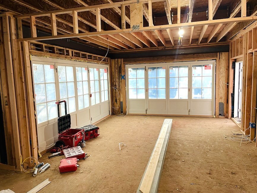Window and door install. These aluminum-clad custom doors from Loewen beautifully frame the stunning view.
#customdoors #lowendoors #pnwcontractors #seattlebuilders #customhomes