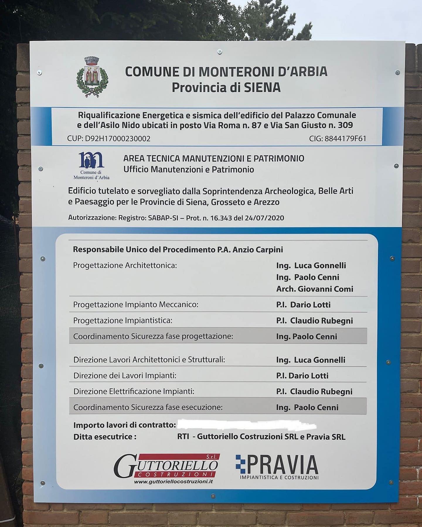 Riqualificazione Palazzo Comunale - Monteroni d’Arbia (SI) #guttoriellocostruzioni #work #building #instagram